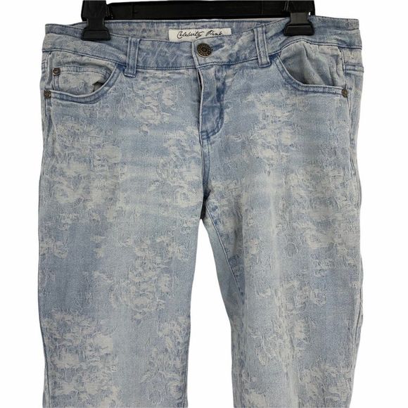 Women's Jeans Celebrity Pink sz 7 Texture 9848 - Picture 2 of 7